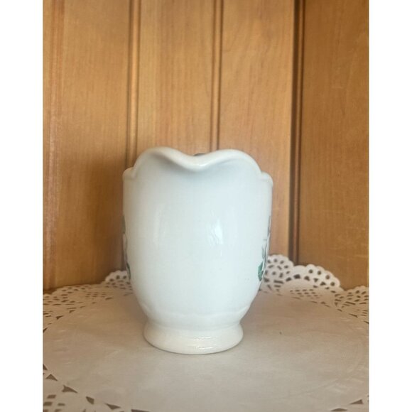 Syracuse China Creamer Avalon Grey Floral Creamer No Trim 1960s Restaurant Ware - Picture 5 of 7